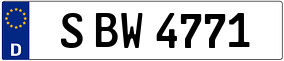 Trailer License Plate